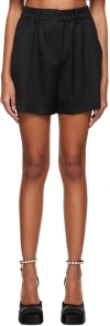 Nina Ricci Highwaisted Shorts With Folds In U9000 Black