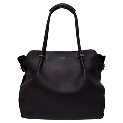 Pre-owned Nina Ricci Black Leather Tote Shoulder Bag