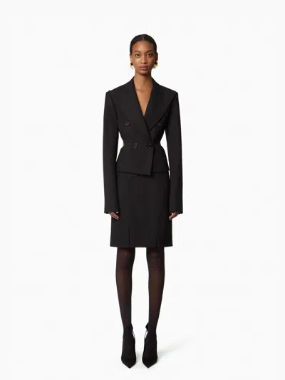 Nina Ricci Black Open Back Blazer
