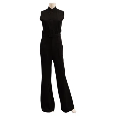 Pre-owned Nina Ricci Black Sleeveless Wool Jumpsuit