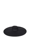 Nina Ricci Wide Brim Black Wool Felt Large Capeline