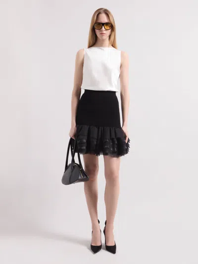 Nina Ricci Black Wool Skirt