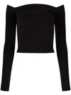 Nina Ricci Top With "bardot" Neckline In Black
