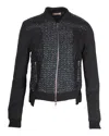 Nina Ricci Bouclé Zipped Jacket In Black Mohair In Black