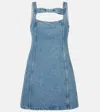 Nina Ricci Denim Mini Dress In Blau