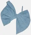 Nina Ricci Twisted Design Top With Sculptural Front In Blau