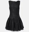 Nina Ricci Bow-detail Lace Minidress In Black