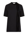 Nina Ricci T-shirt With Ribbon And Bow In Black