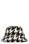 Nina Ricci Houndstooth Bucket Hat Tu In Multicolor