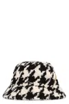 Nina Ricci Houndstooth Bucket Hat Tu In Multicolor