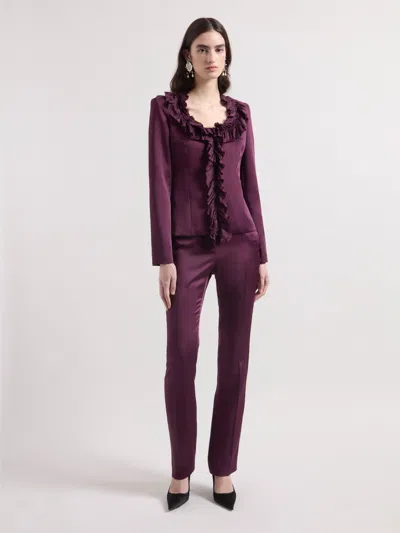 Nina Ricci Burgundy Cady Jacket