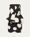 Nina Ricci Bustier Mini-dress With Peplum In I9071 Polka Dots Large
