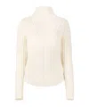 Nina Ricci Cable-knit Wool And Cashmere-blend Turtleneck Sweater In White