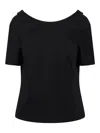 Nina Ricci T-shirt With A Low-cut Back In Black