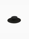 Nina Ricci Felted Wool Canotier Hat