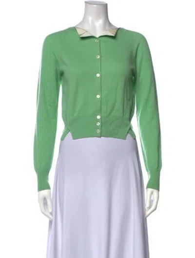 Pre-owned Nina Ricci Cashmere Sweater In Green