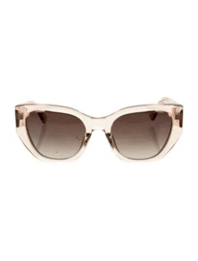 Pre-owned Nina Ricci Cat-eye Gradient Sunglasses In Brown