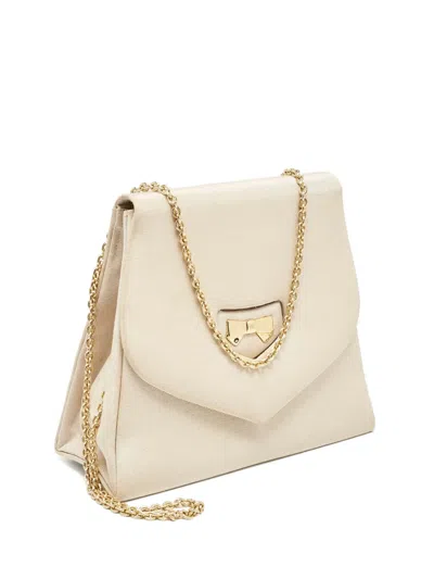 Pre-owned Nina Ricci Chain-strap Shoulder Bag In Neutral