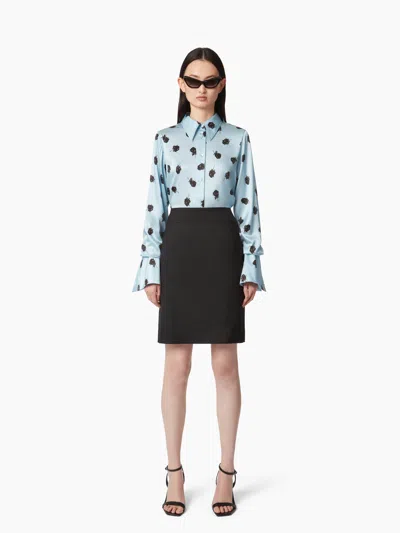 Nina Ricci Shirt With Bell Cuffs In Multi