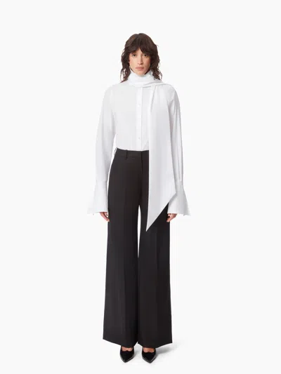 Nina Ricci Pussy-bow Shirt In White
