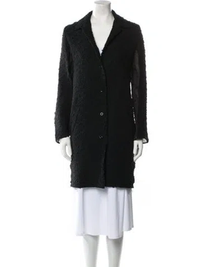 Pre-owned Nina Ricci Coat In Black