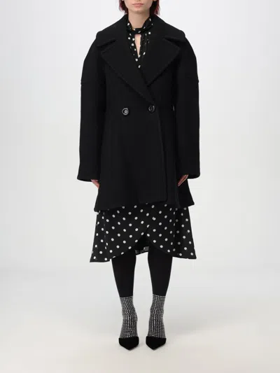 Nina Ricci Coat  Woman Color Black In Schwarz