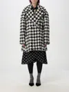 Nina Ricci Houndstooth Coat In Bunt