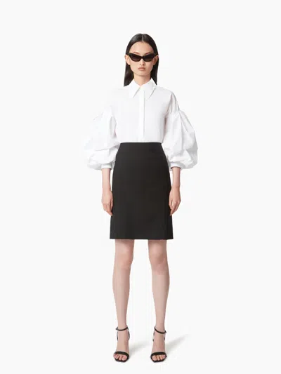 Nina Ricci Cocoon Sleeve Shirt In White
