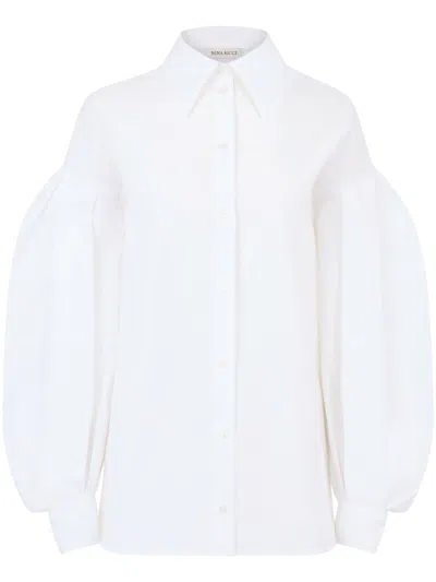 Nina Ricci Cocoon-sleeve Shirt In White