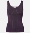 Nina Ricci Corset Top In Purple