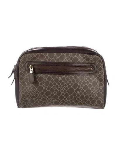 Pre-owned Nina Ricci Cosmetic Bag In Brown