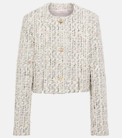 Nina Ricci Cotton-blend Tweed Jacket In Beige Claire