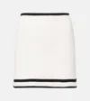 Nina Ricci Cotton-blend Tweed Miniskirt In White