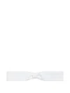 Nina Ricci Cotton Bow Tie In White