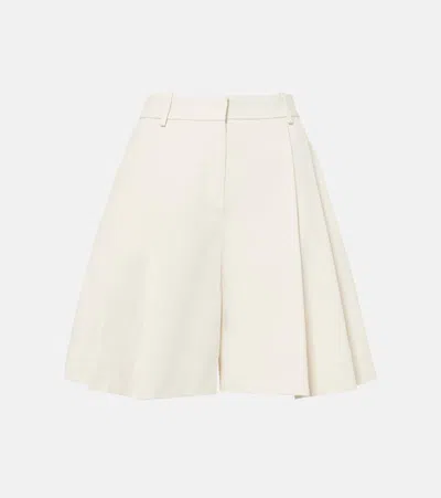 Nina Ricci Cotton Canvas Shorts In U Creme