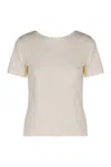 Nina Ricci Cotton Crew-neck T-shirt In Panna