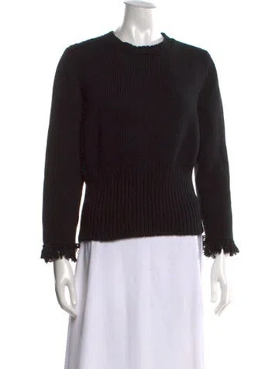 Pre-owned Nina Ricci Crew Neck Sweater In Black