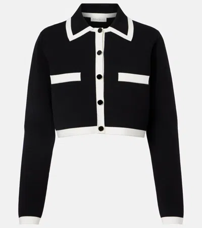 Nina Ricci Cropped Cardigan In Black