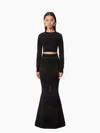 Nina Ricci Cropped Top With Tonal Stripe