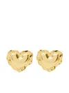 Nina Ricci Small Heart Cushion Earrings One Size In Gold
