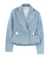 Nina Ricci Cut Out-detail Denim Blazer In Multi