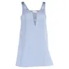 Nina Ricci Cutout Embellished Mini Dress In Blue Satin In Blue