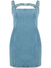 Nina Ricci Denim Mini Dress In Blue