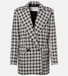 Nina Ricci Tweed Check Double-breasted Jacket In Multi