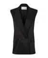Nina Ricci Double-breasted Vest In Black