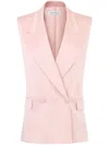 Nina Ricci Double-breasted Vest In Pink