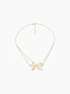 Nina Ricci Double Chain Bow Necklace
