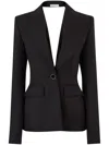 Nina Ricci Open Draped Back Jacket In Black