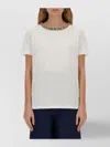 Nina Ricci Embellished Crew Neck Short Sleeve T-shirt
