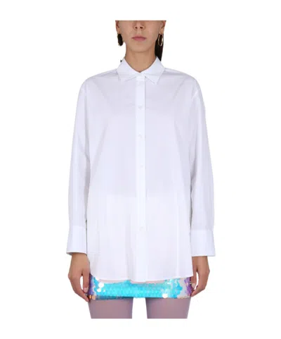 NINA RICCI NINA RICCI POPLIN CRINKLE BUTTONED SHIRT